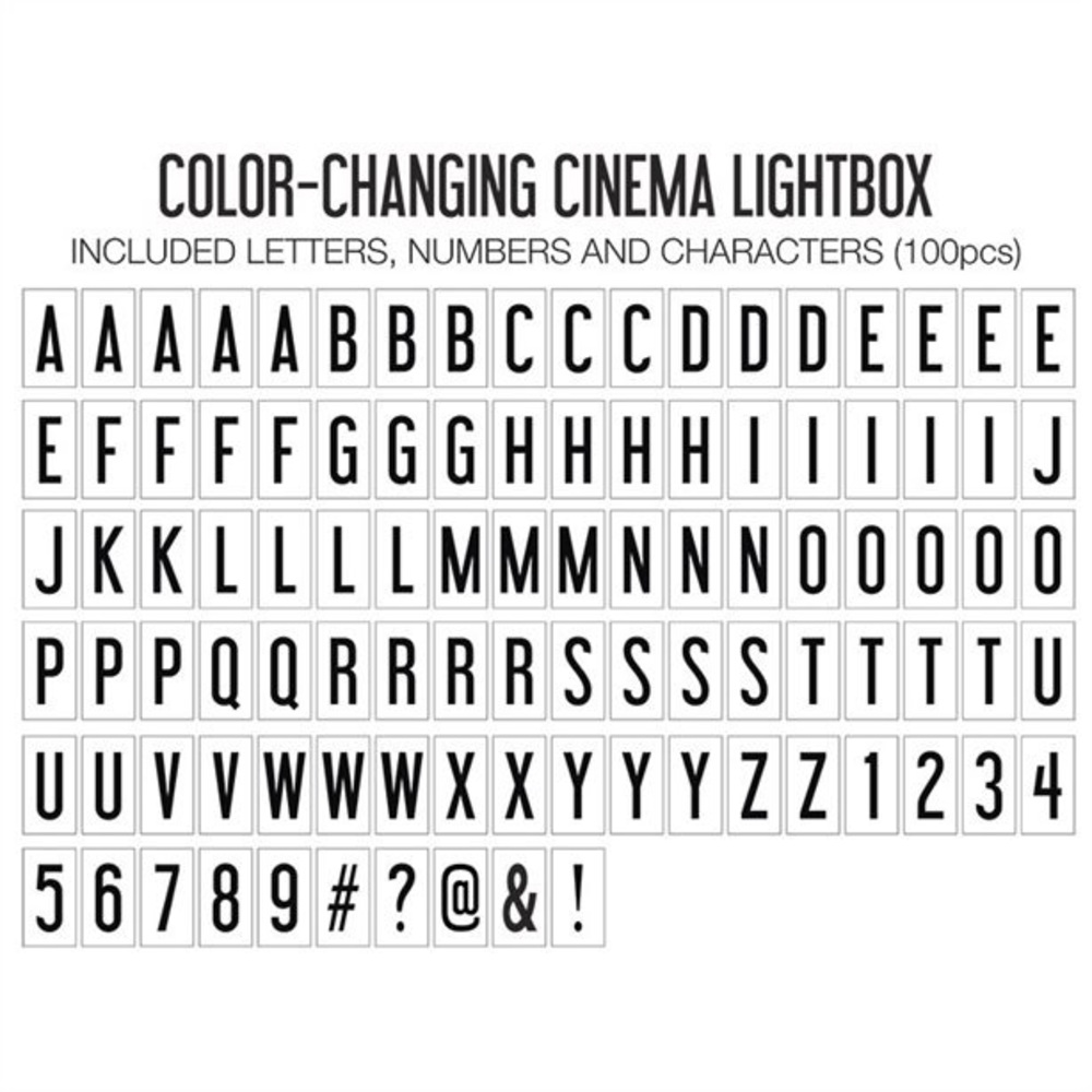 Original Cinema Lightbox Multi-Coloured LED - Picture 4 of 5